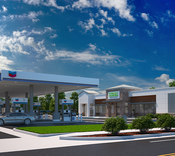 Street Corner - Gas Station and Convenience Store New Build